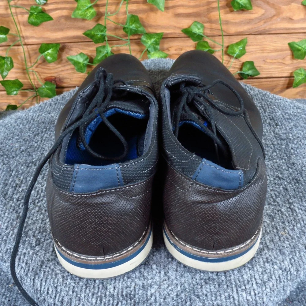 Nunn Bush Circuit Plain Toe Men Casual Oxford Size 13 Medium Black‎ Leather
